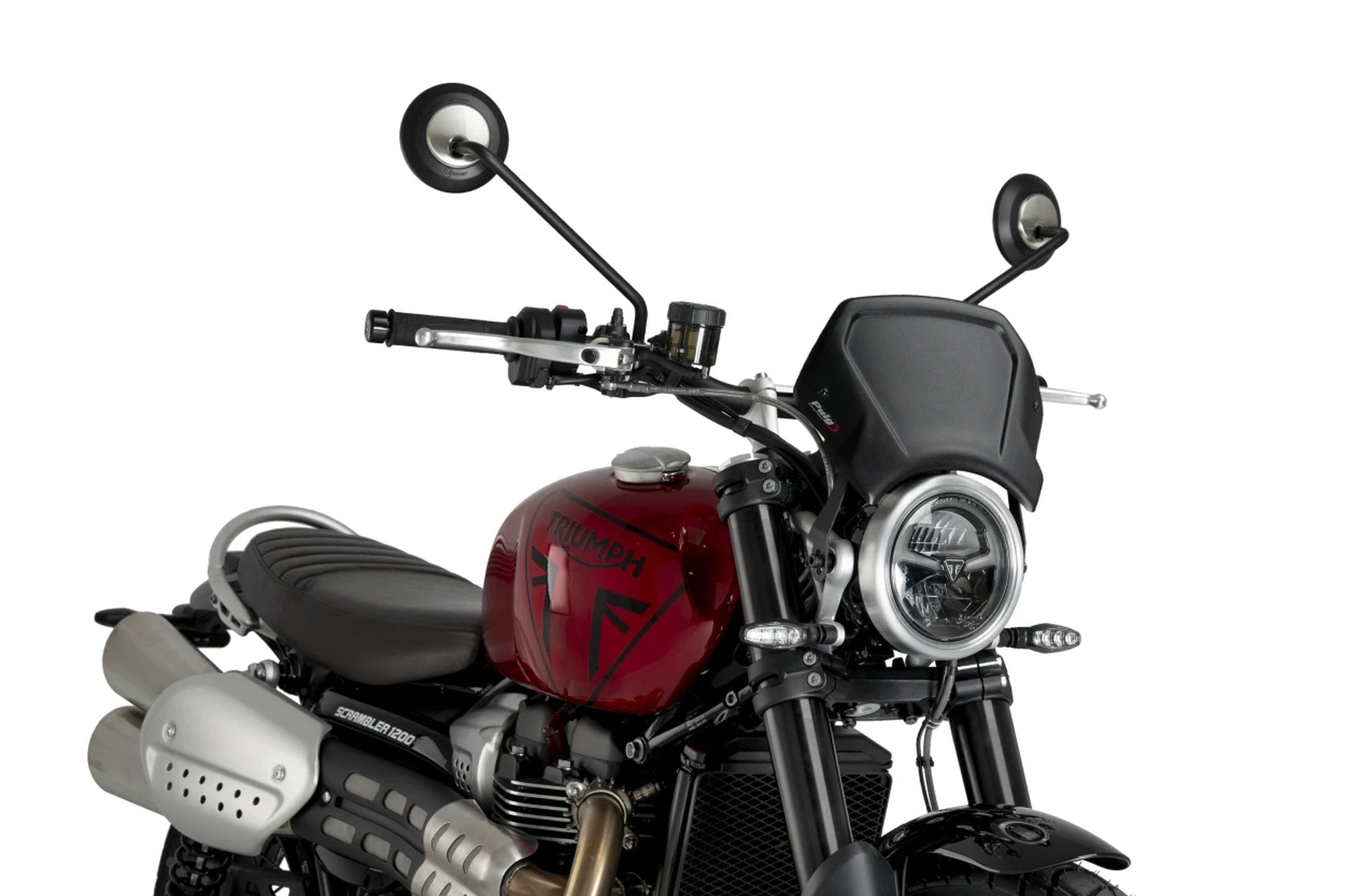 Puig Front Plate Aluminium Triumph Scrambler 1200X 24'