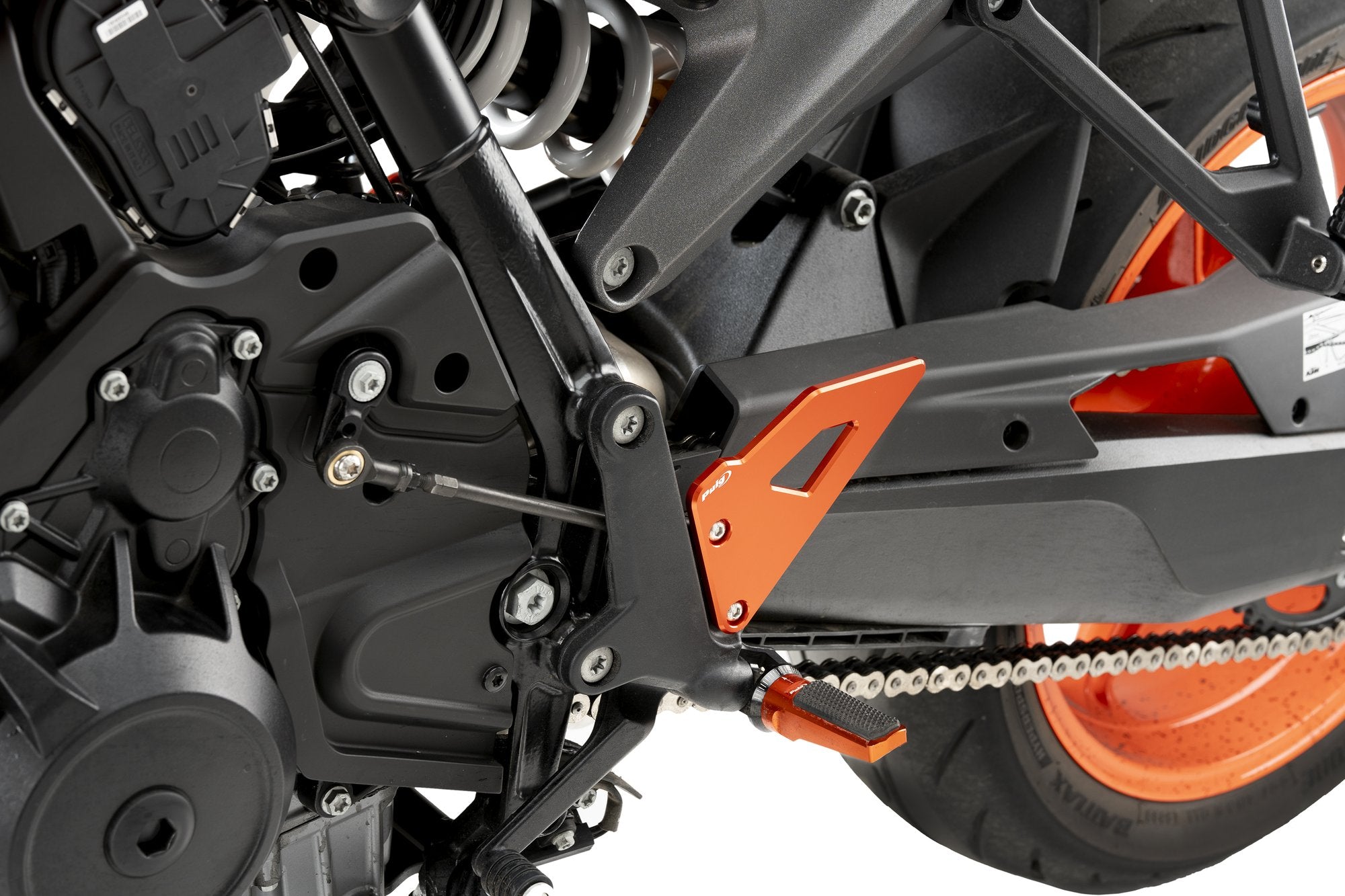 Puig Heel Plates Ktm 990 Duke 24' C/Orange
