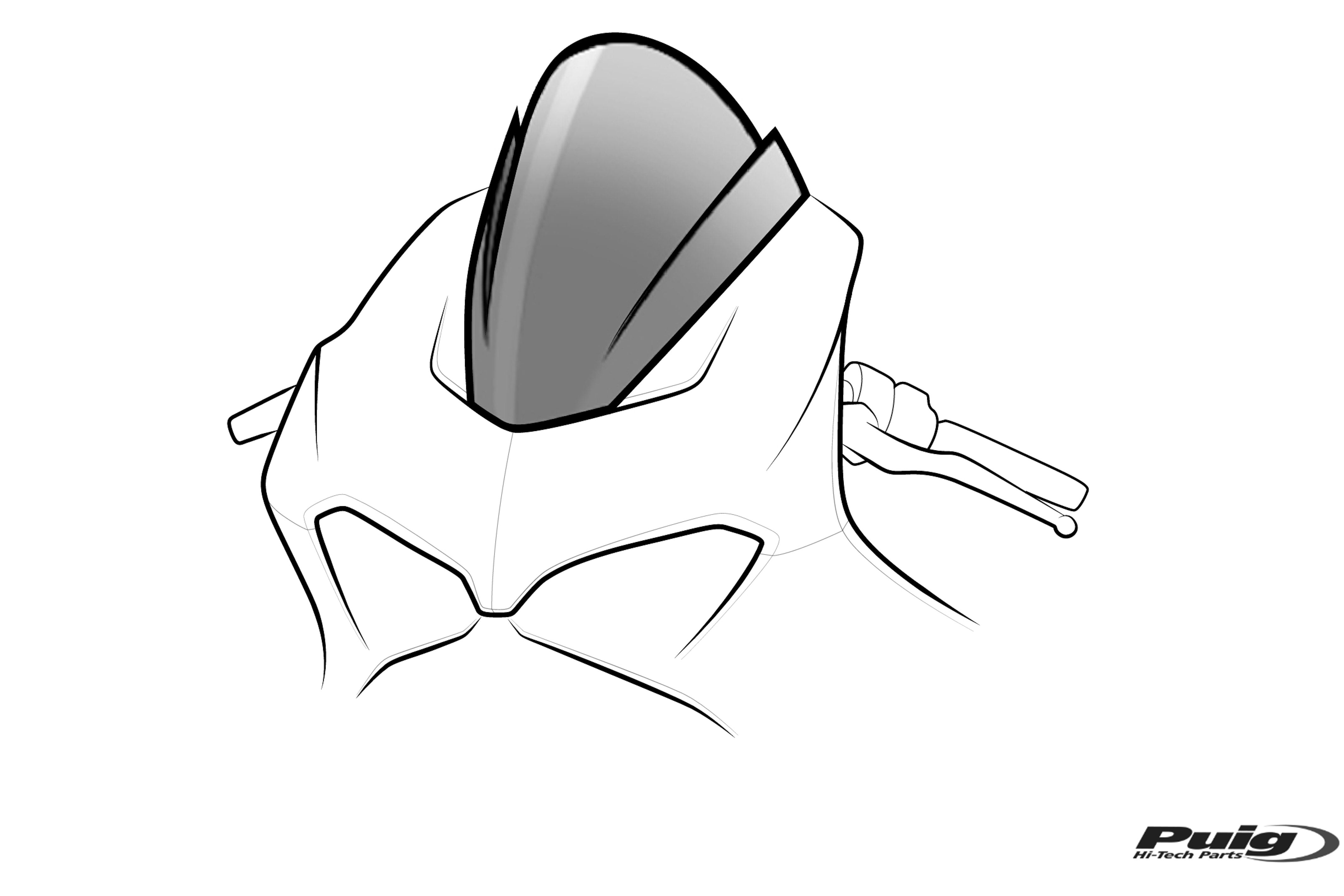 Puig Z-Racing Screen Kawasaki Ninja 650 20' C/Smoke