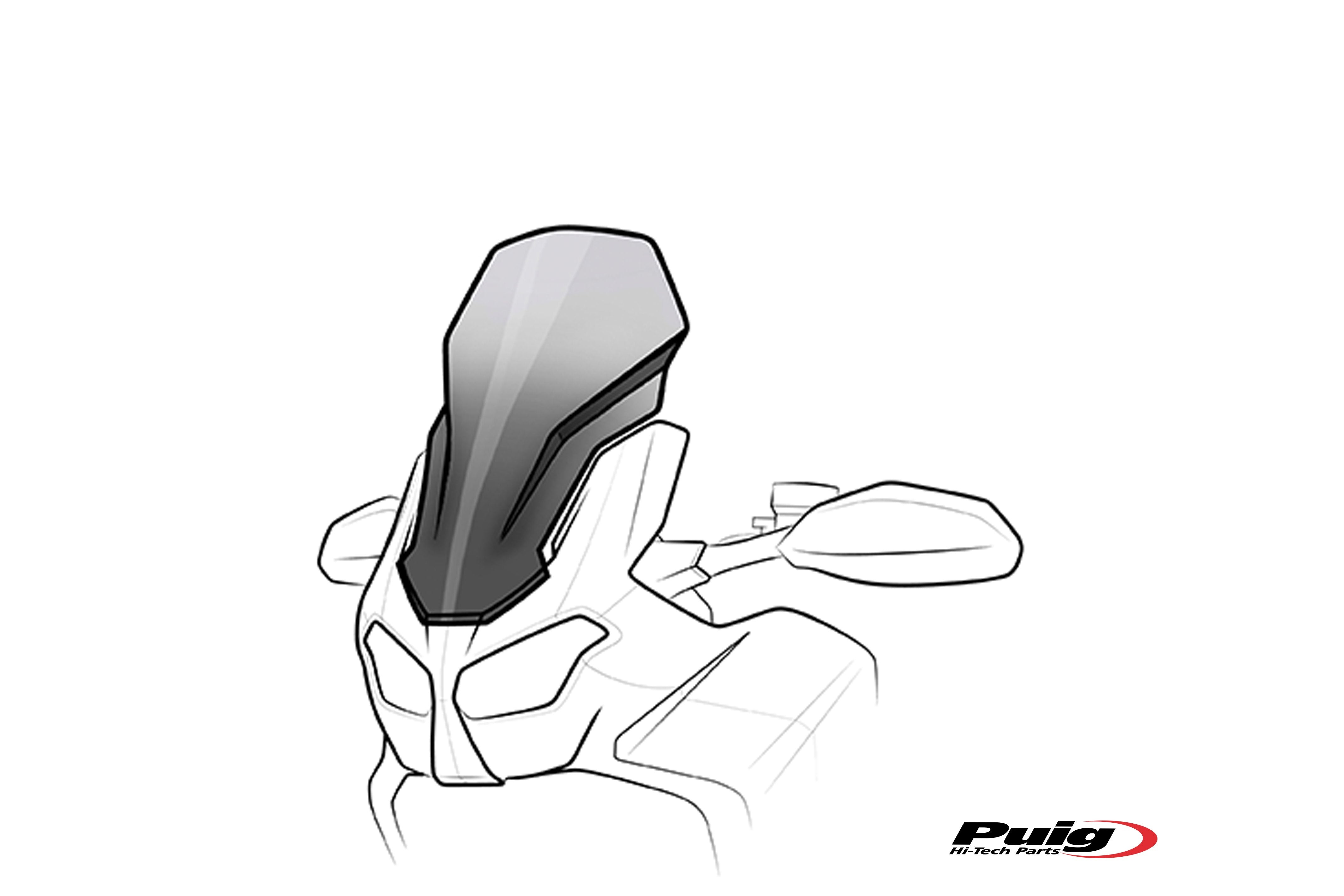 Puig Touring Screen Yamaha Fz1 Fazer 06-16' C/Orange