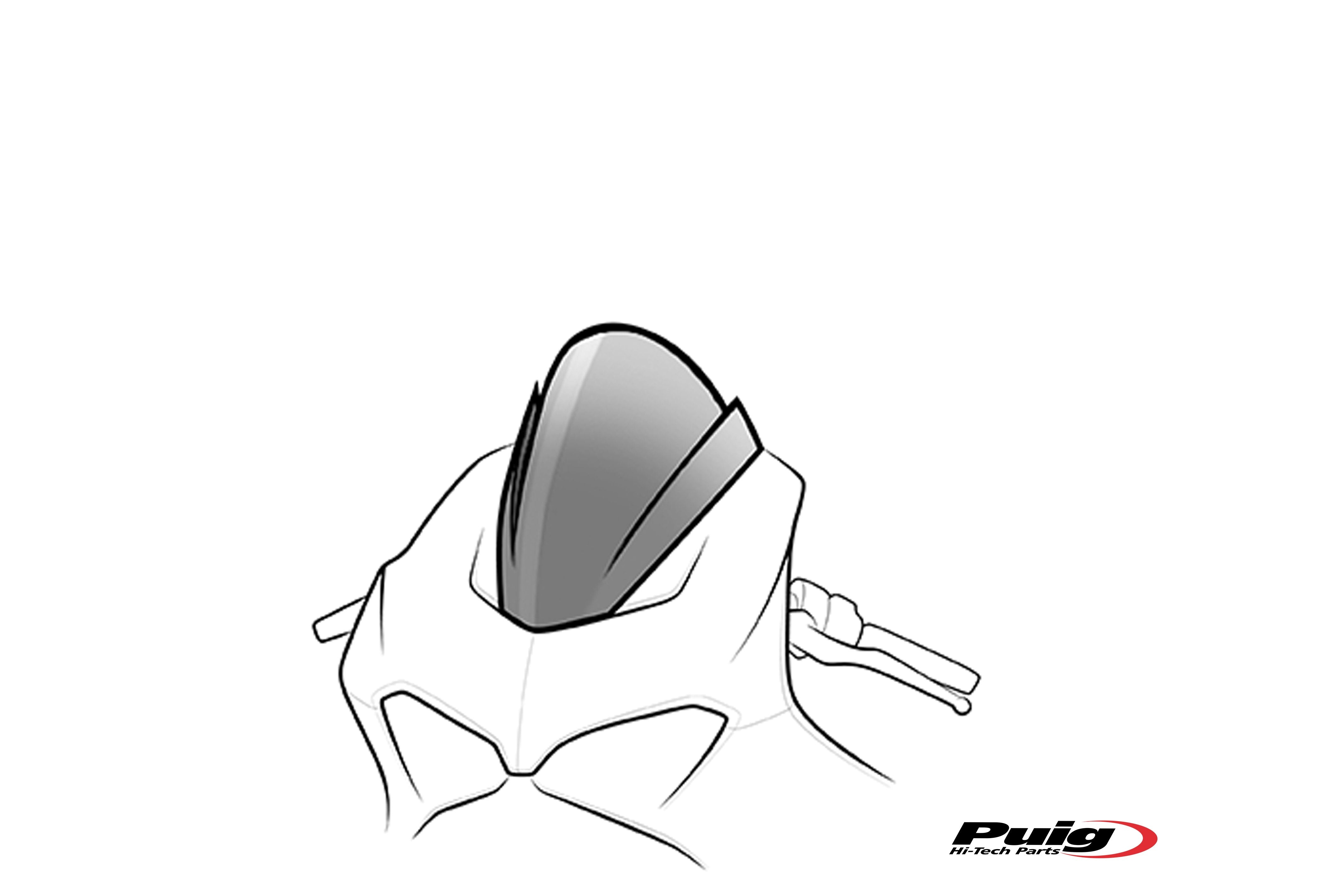 Puig Racing Screen Bmw S1000Rr 09'-14' C/Red