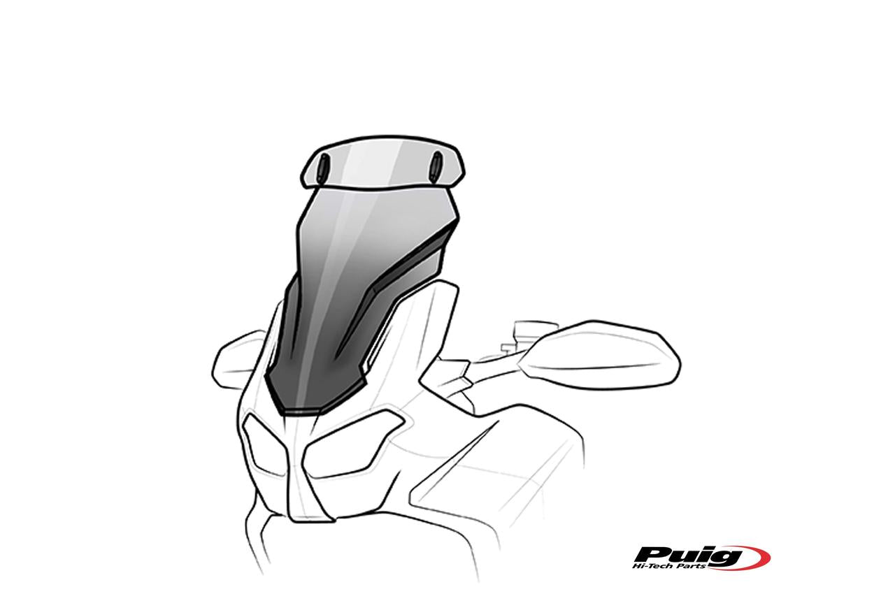 Puig Touring Screen W/Visor Honda Nc700X 12-13 C/Clear