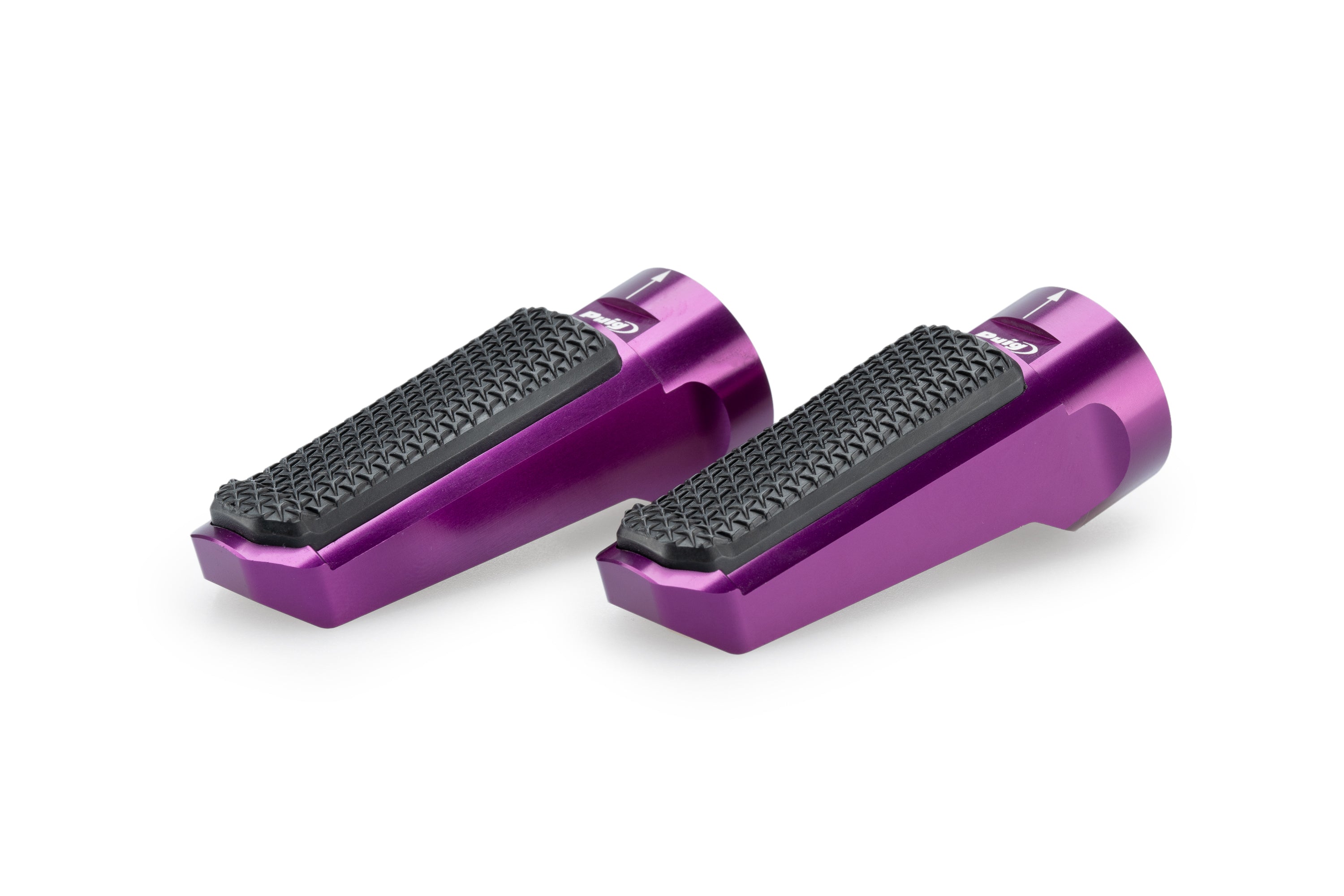 Puig Footpegs Racing+Rubber Rig/Left C/Purple