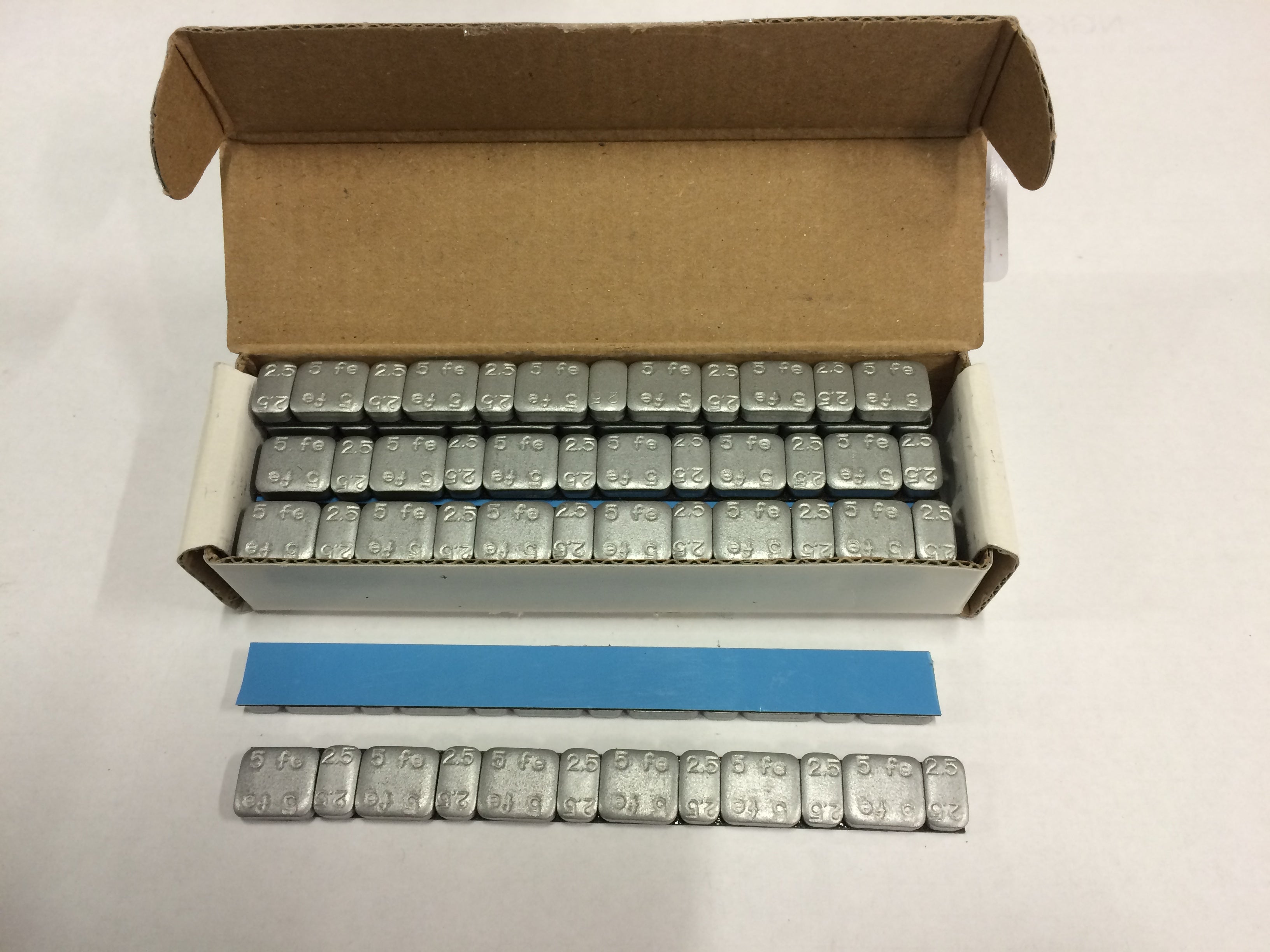 TAS.PAINO 6x2.5gr + 6x5gr (15kpl) Kork. 5mm Lev.12.2mm (FE)