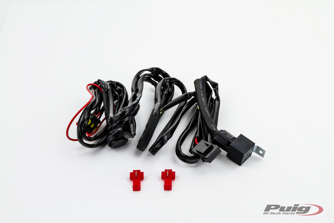 Puig Wired Kit + Switch Aux. Headlights C/Black