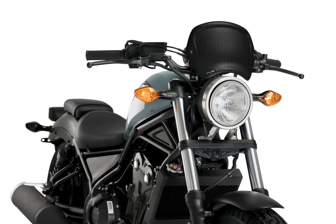Puig Front Plate Abs Honda Cmx500 Rebel C/Carbon Look