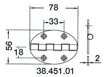 Sarana 78x56mm 2mm
