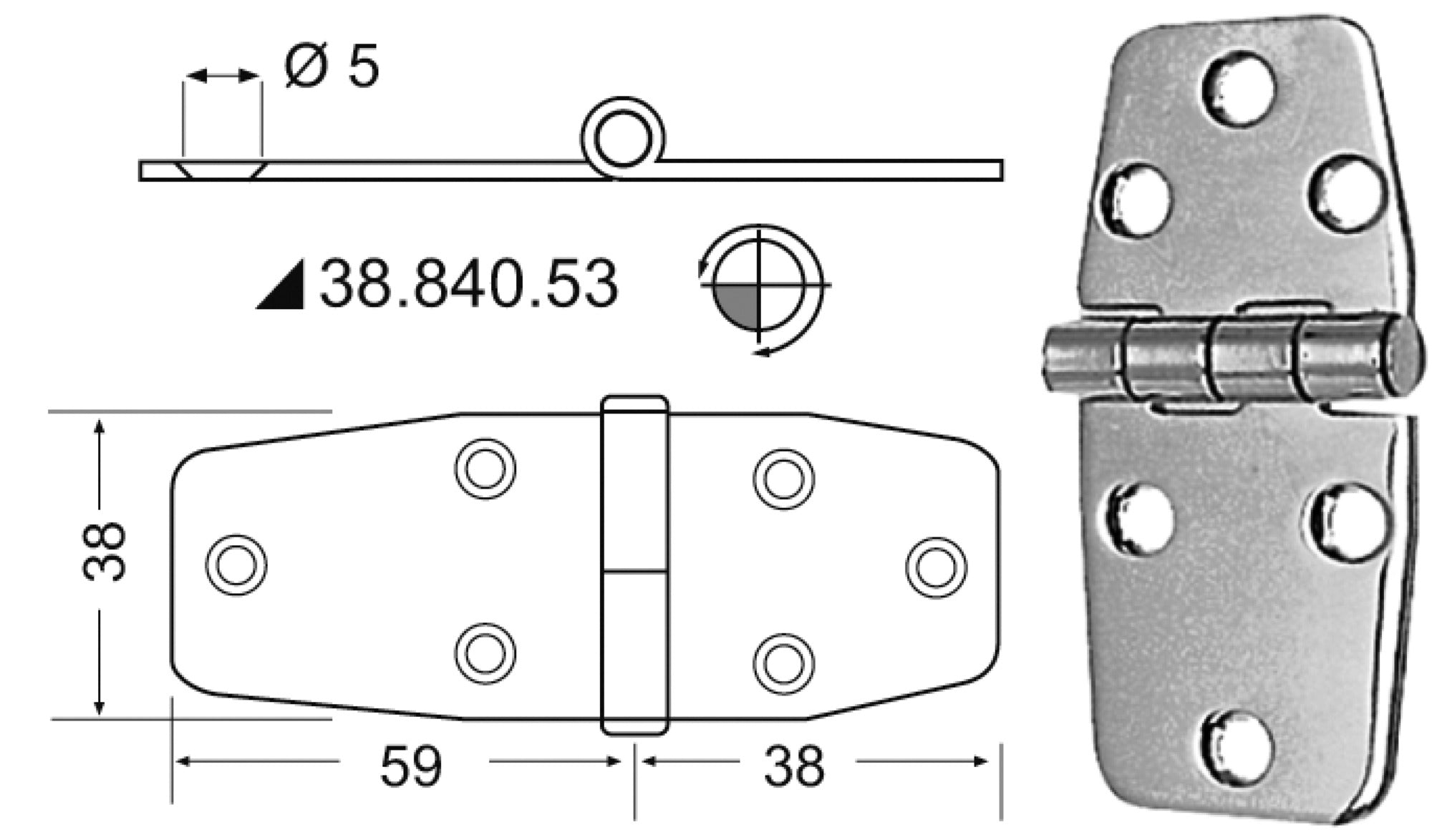 S.S Sarana 97x38 mm