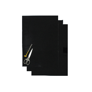 Blackbird Numerokilven tarra-arkki musta 47x33cm (3kpl)