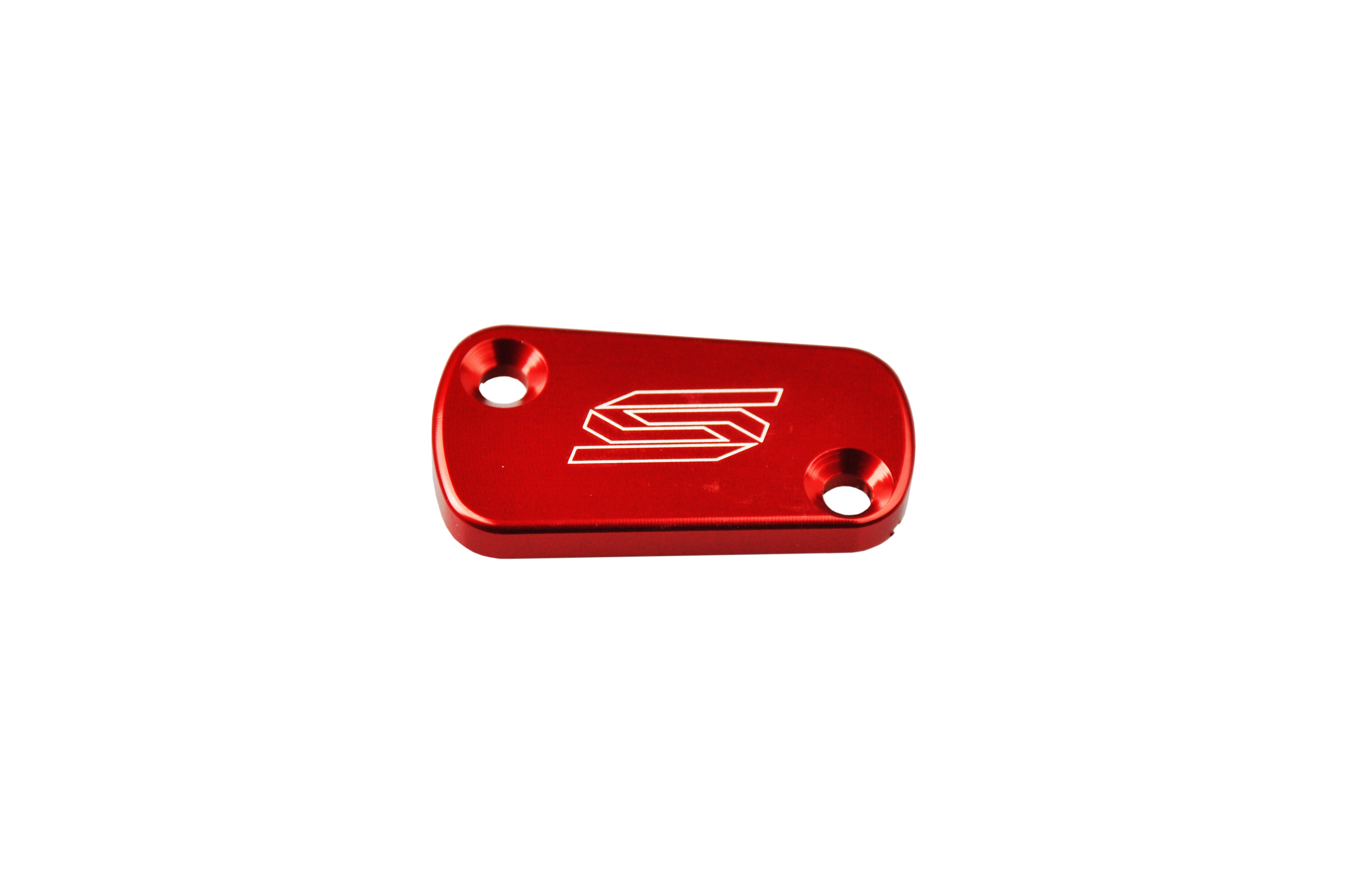 Scar Rear Brake Reservoir Cover - Kawasaki/Suzuki Red color