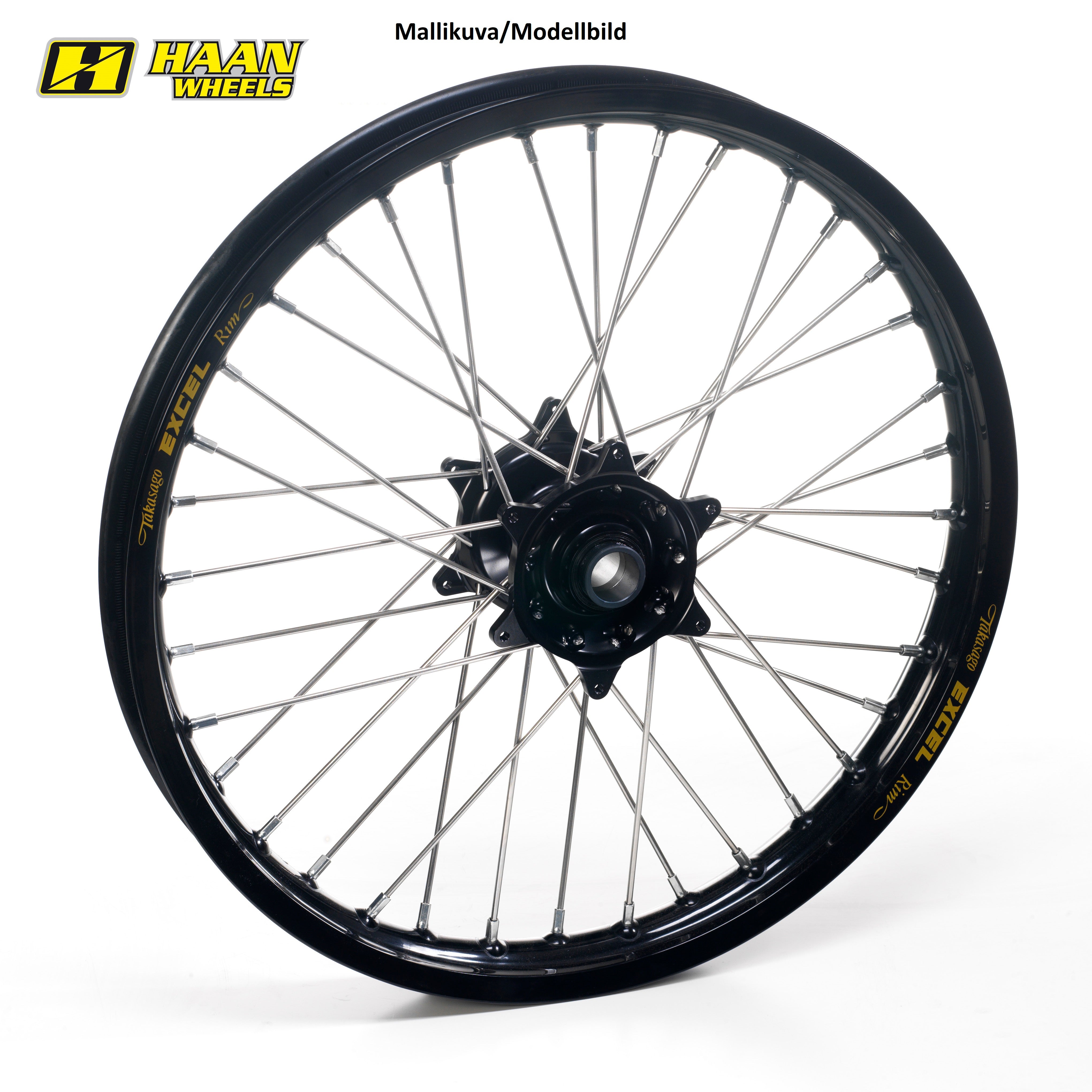 Haan wheel KTM 790 Adv. 19-.. Norden 901 22-.. 21-1,85 BLACK RIM/BLACK HUB