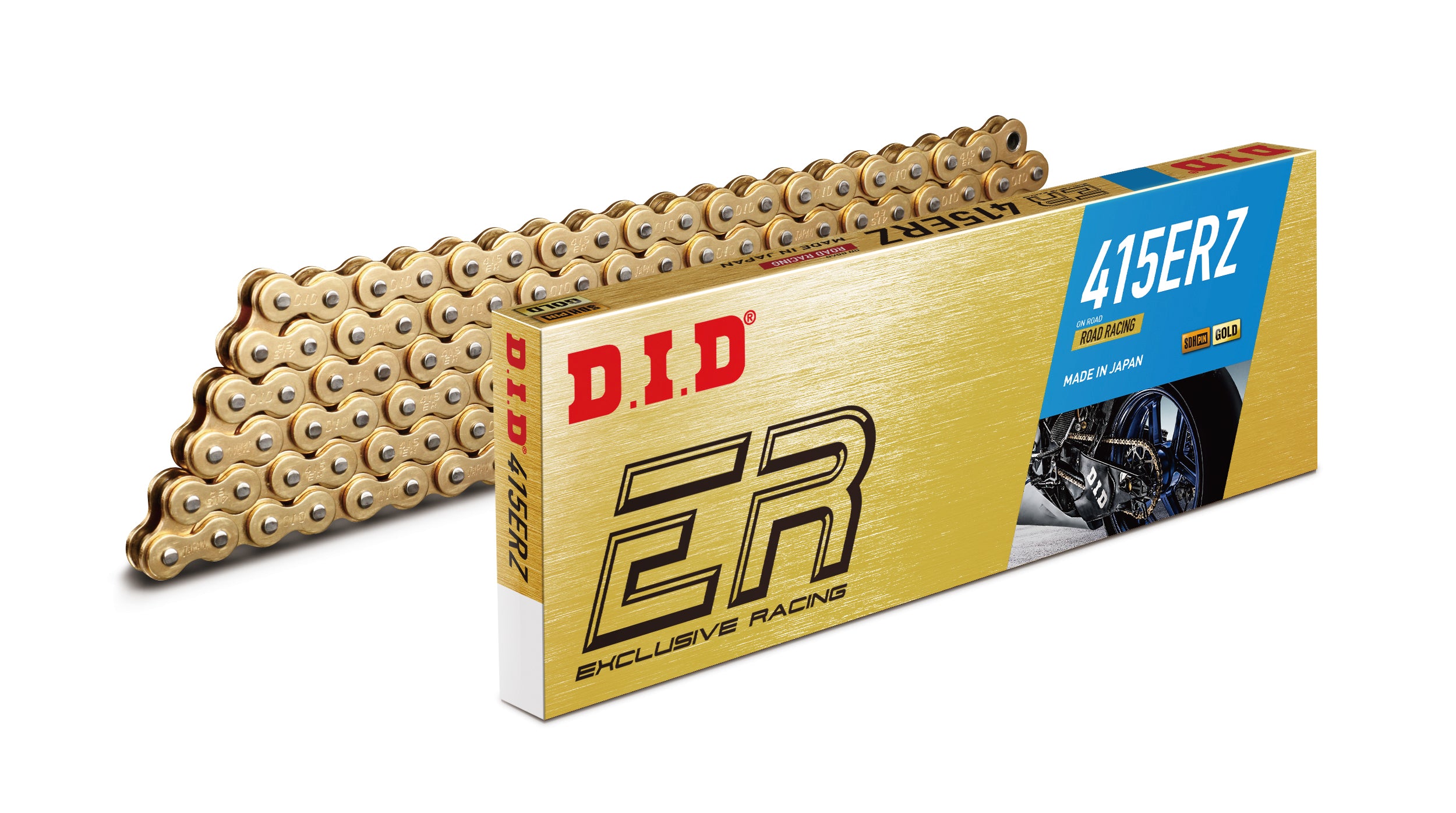 D.I.D 415ERZ G&G Chain+Connecting link (RJ)