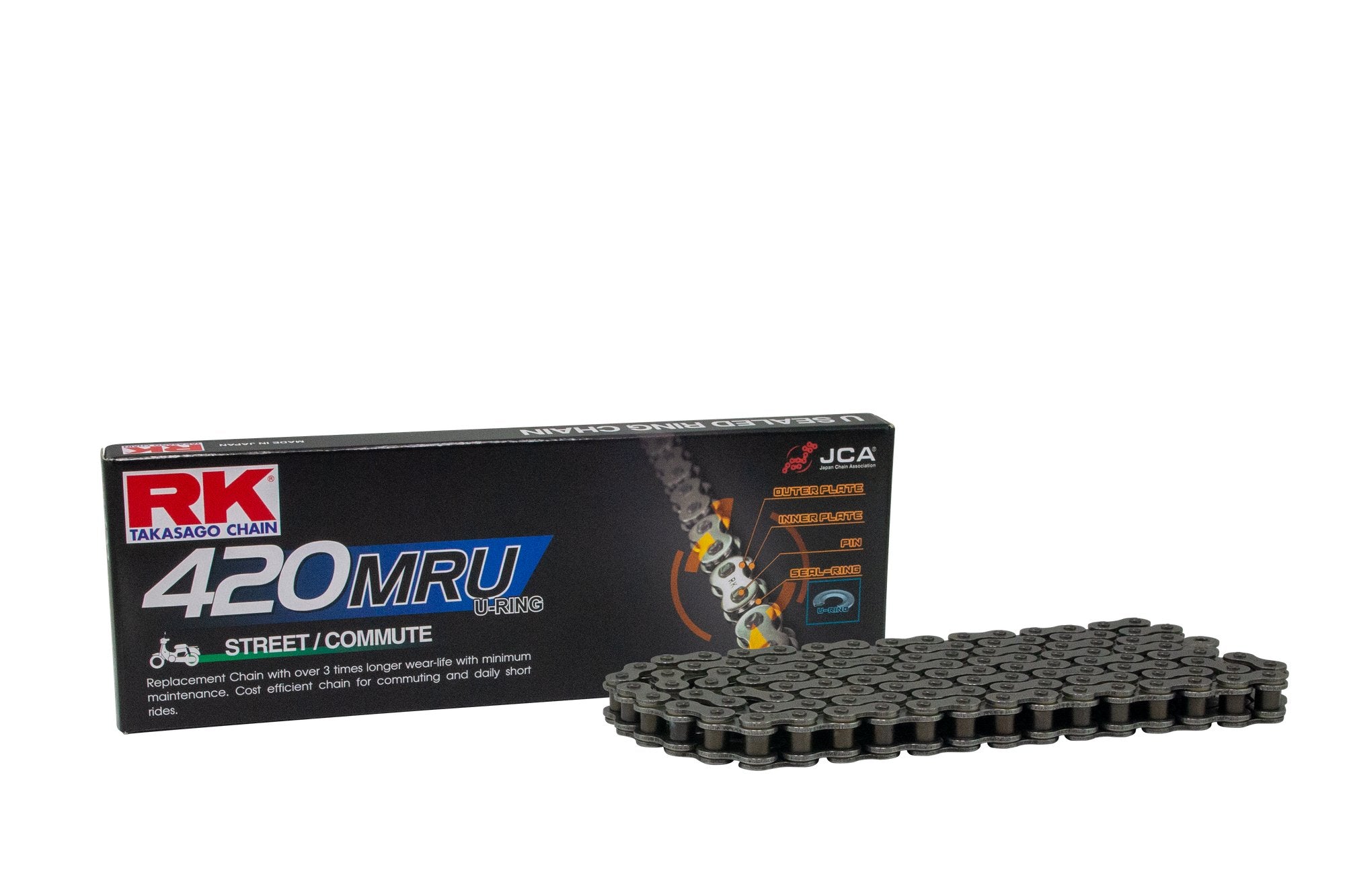 RK 420MRU U-rengasketju +CL (jousil.)