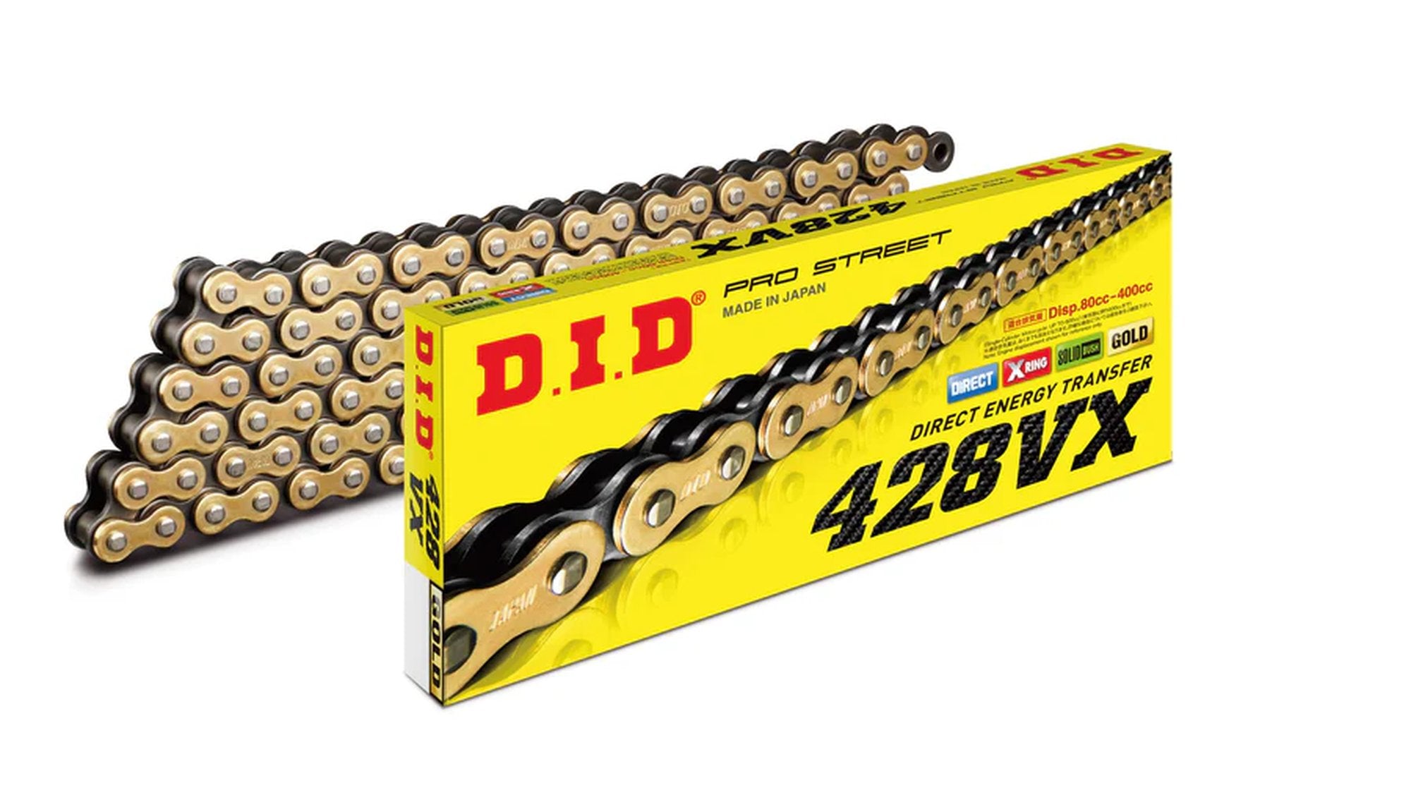 D.I.D 428VX G&B Chain+Connecting link (FJ)