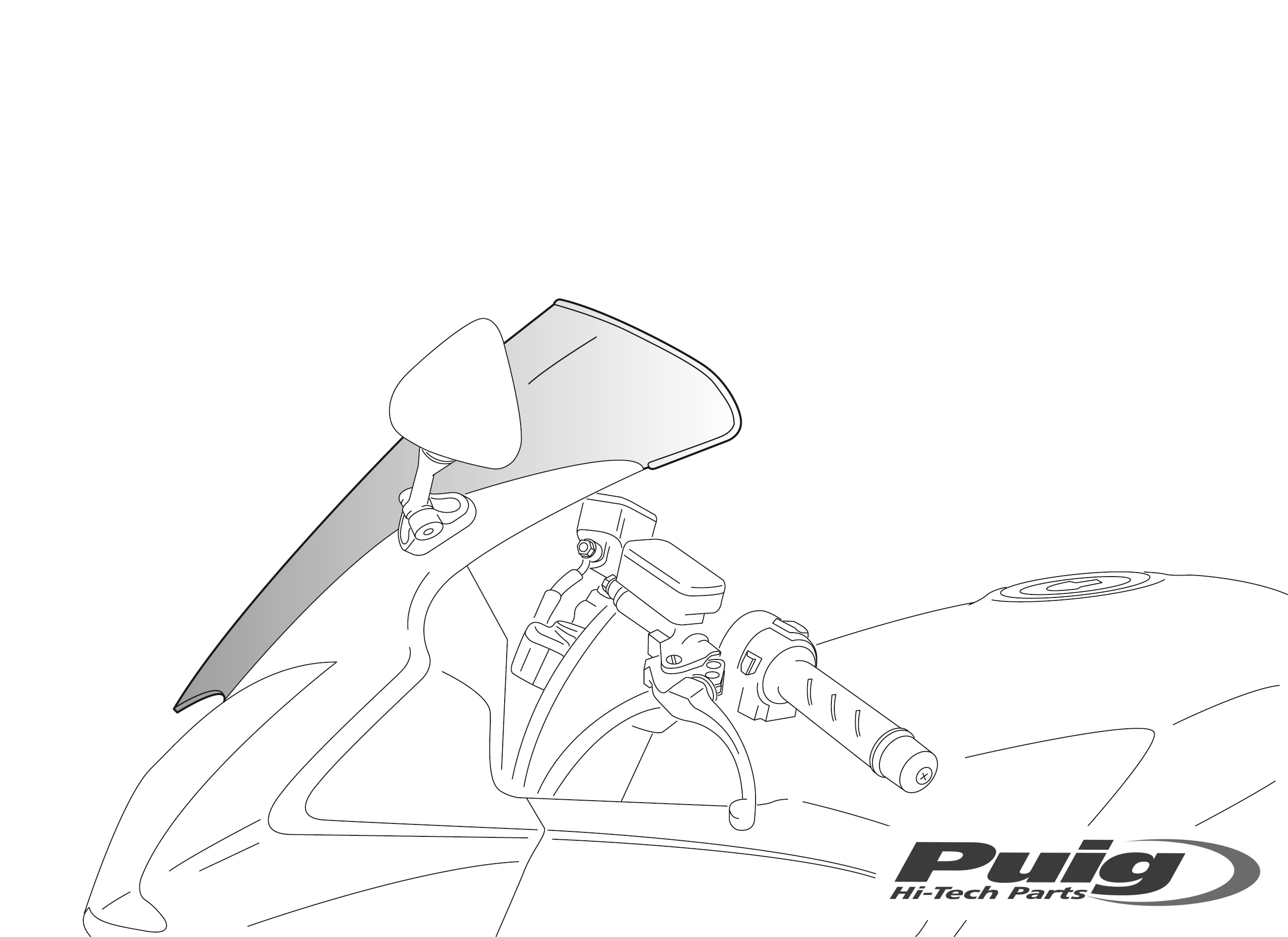 Puig Standard Screen Suzuki Gsxr1000 07'-08' C/Clear
