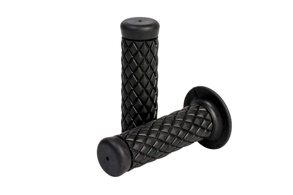 Handgrips, Cafe style, Black for Ø 25 mm (1")