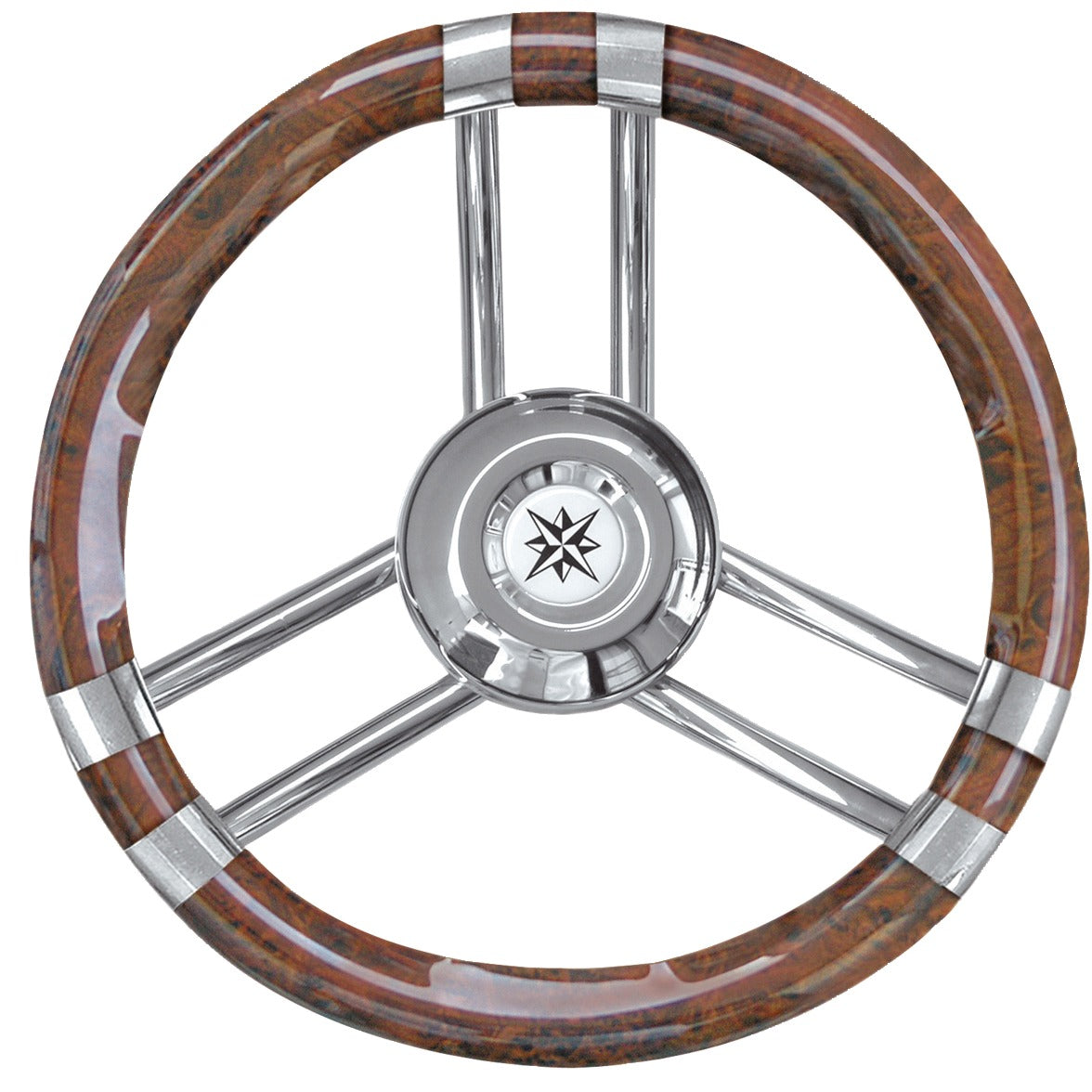 Osculati Steer. wheel C root coated laquered/SS 350 mm