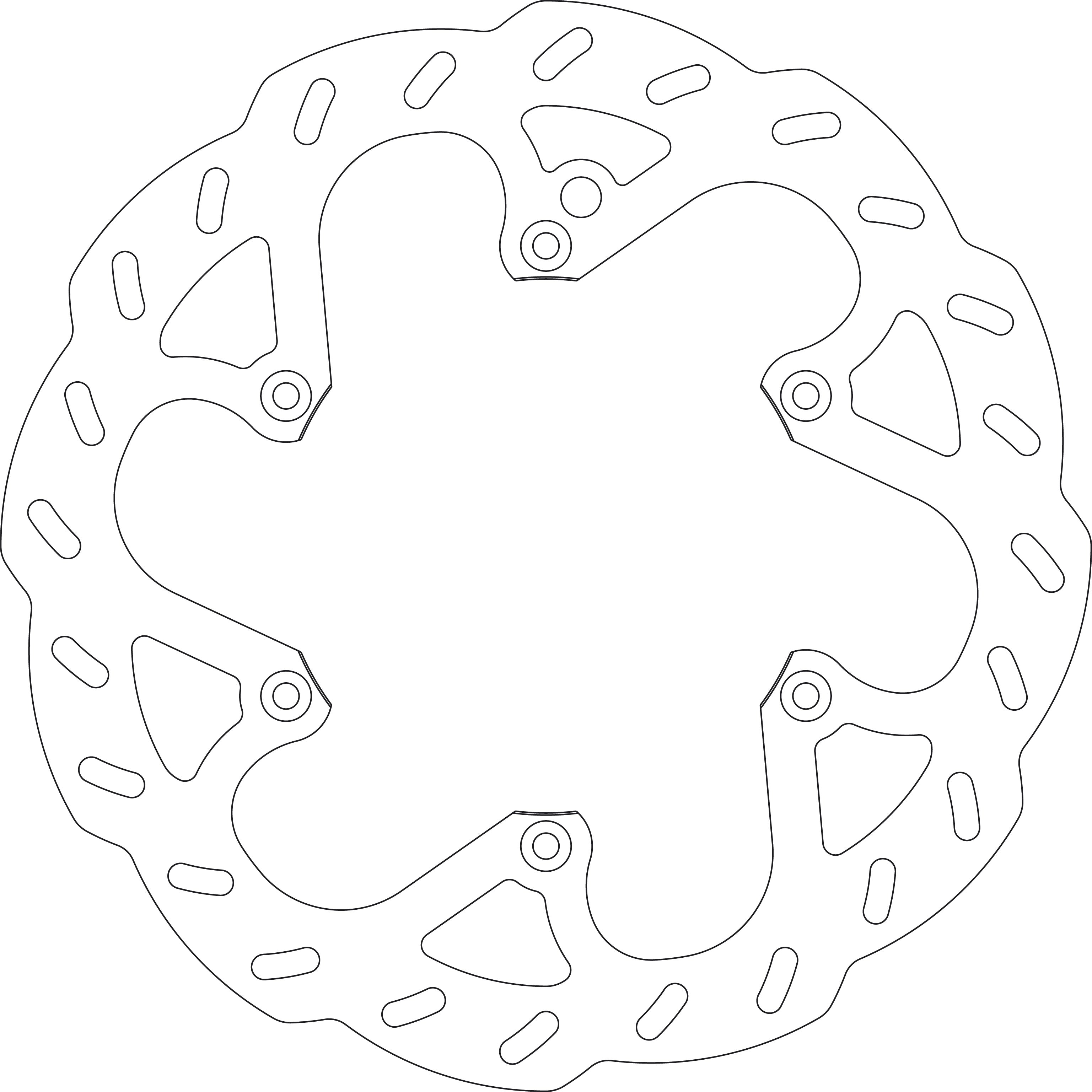 GOLDFREN jarrulevy Etu HUS 00-,KTM125-525 92- HVA 125-501 14-