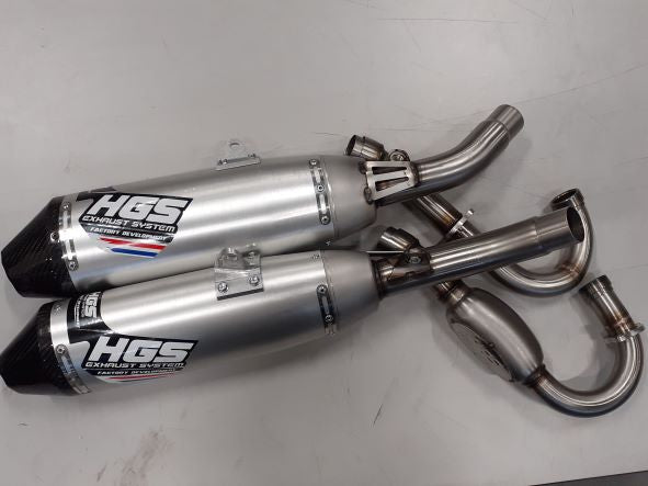 HGS Täysputkisto 4T CRF250 18-21, tupla vaimentimet
