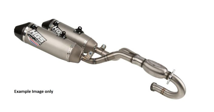 HGS Täysputkisto 4T CRF450 17-20, tupla vaimentimet