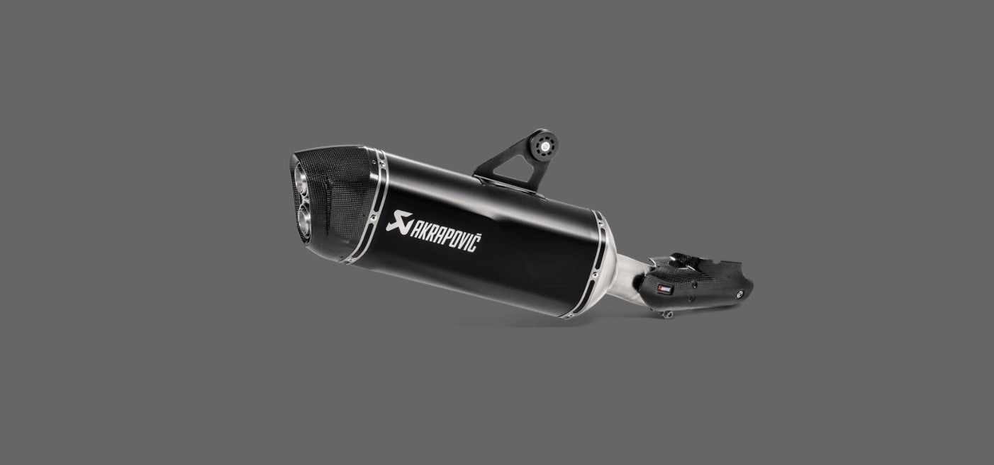 Akrapovic Slip-On Line (Titaani)  Mustaline R 1250 GS / Adven 2019-