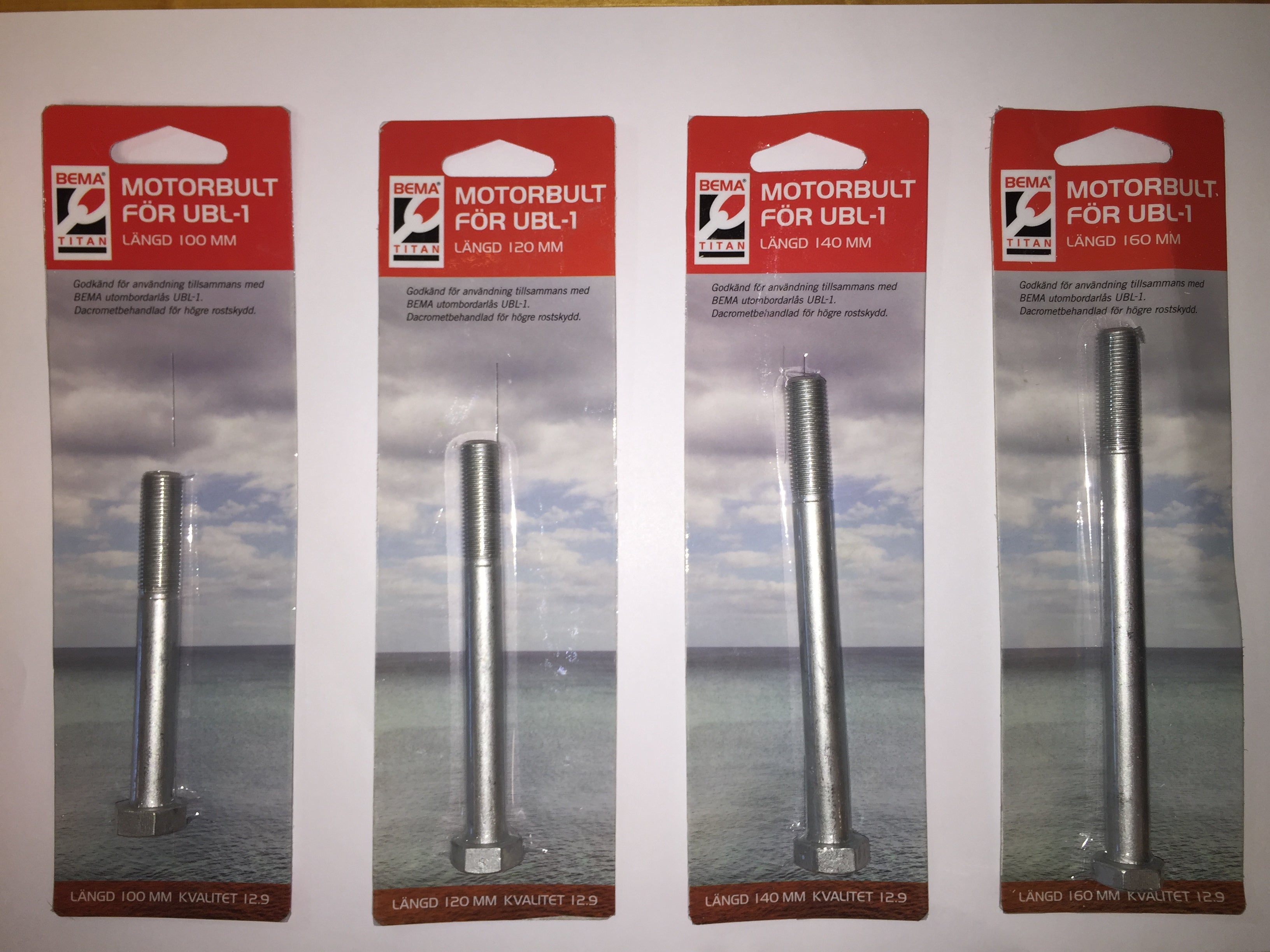 Bema UBL-1  M6S 12.9 M12x1,25x185 Dacromet Pultti