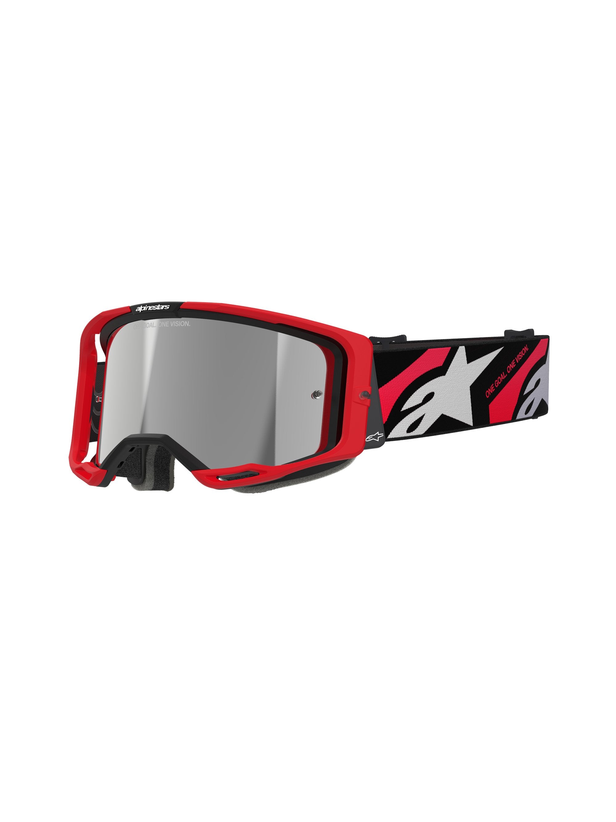 Alpinestars Ajolasit Vision 8 LUAR Punainen/Musta Hopea peili
