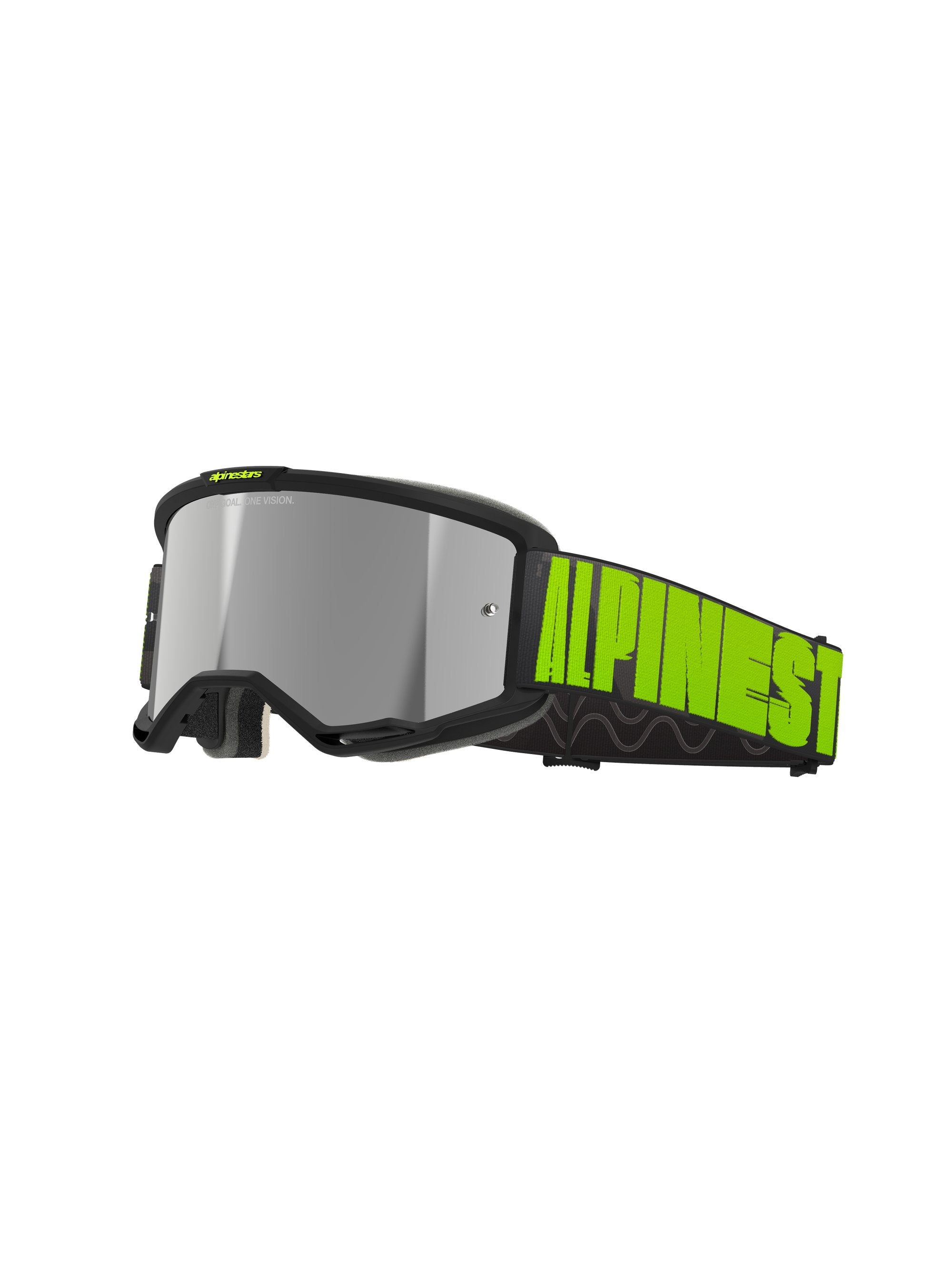 Alpinestars Ajolasit Vision 5 HOLLOW Harmaa/Keltainen Fluo Hopea peili