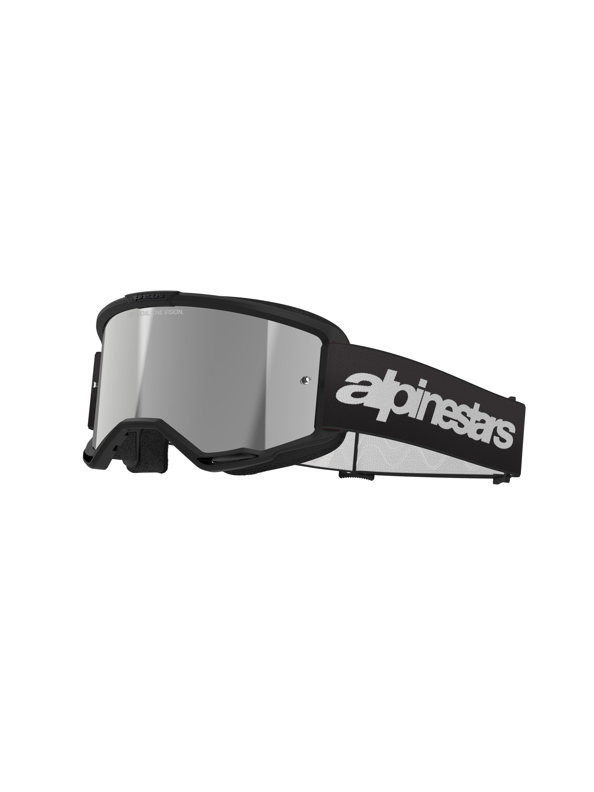 Alpinestars Ajolasit Vision 3 WORDMARK Musta Peili Hopea