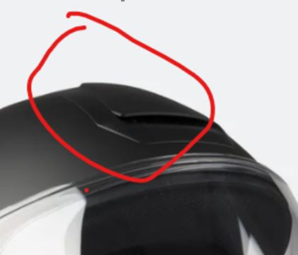 Schuberth R2 head scoop matta musta