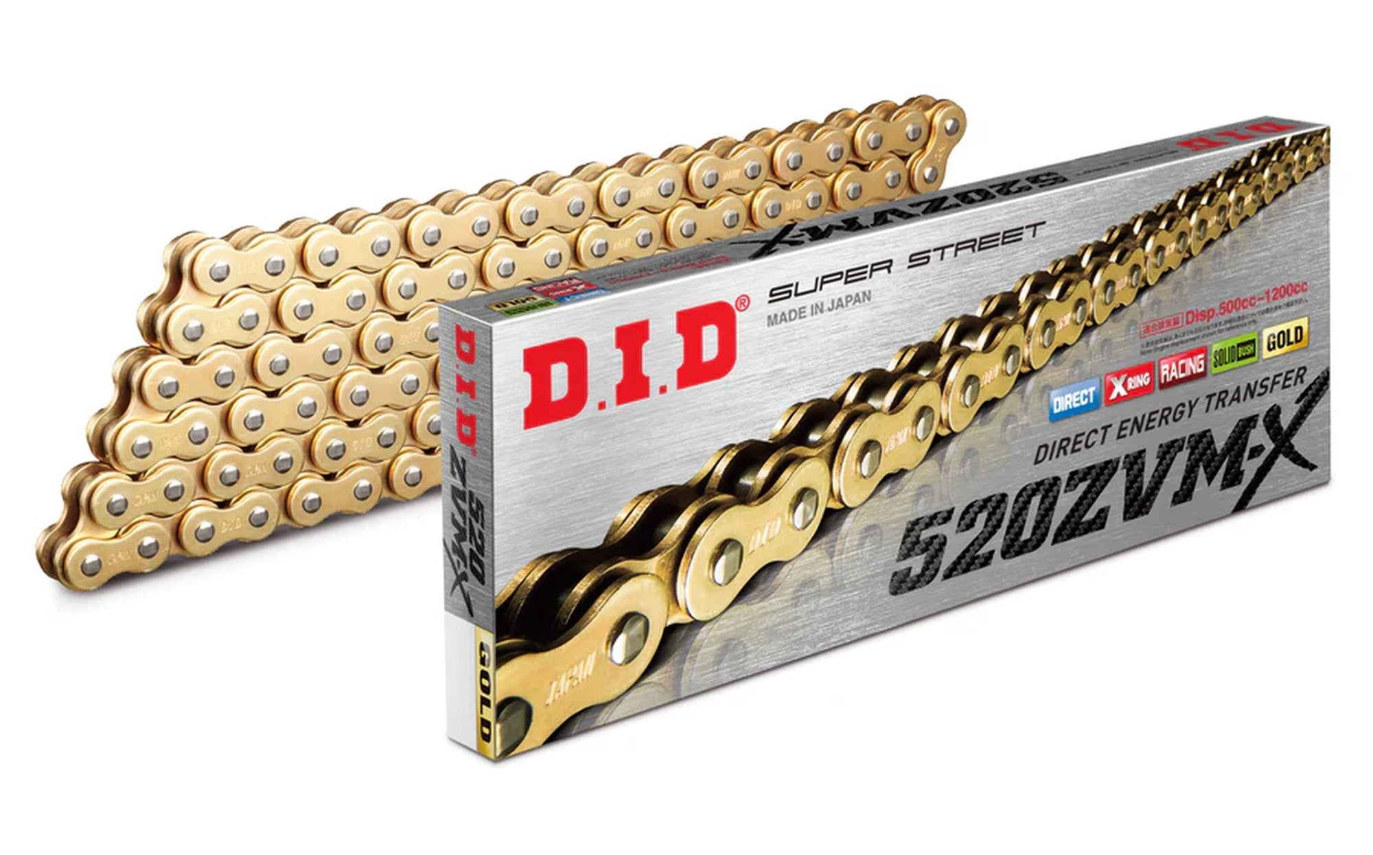 D.I.D 520ZVM-X G&G Chain+Connecting link rivet type (ZJ)