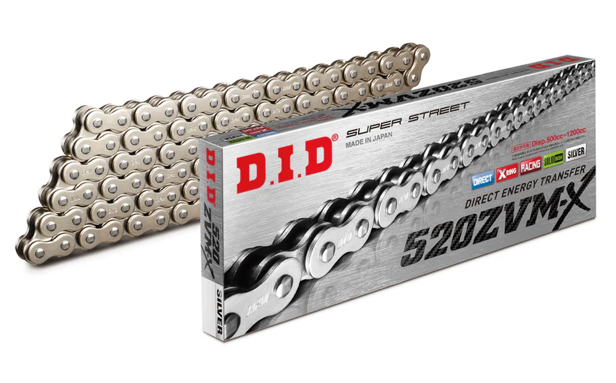 D.I.D 520ZVM-X S&S Chain+Connecting link rivet type (ZJ)