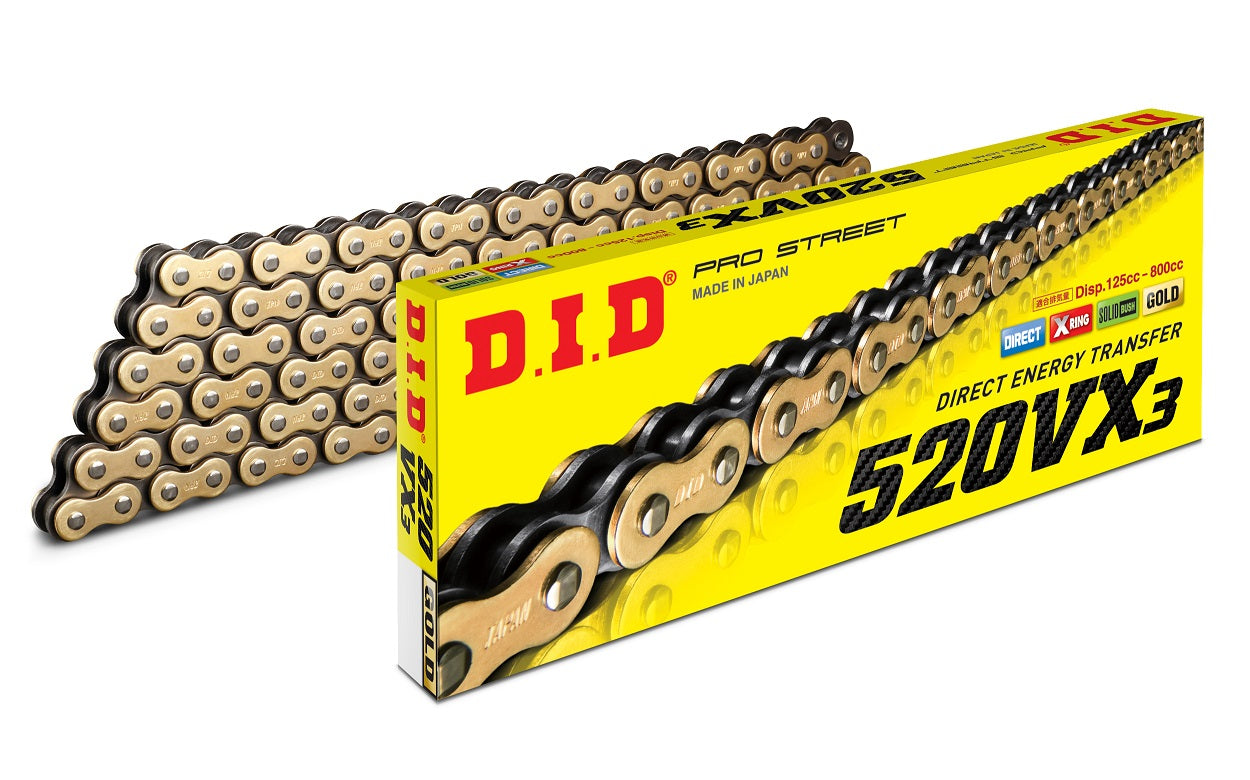 D.I.D 520VX3 G&B Ketju+Niittil. (ZJ)