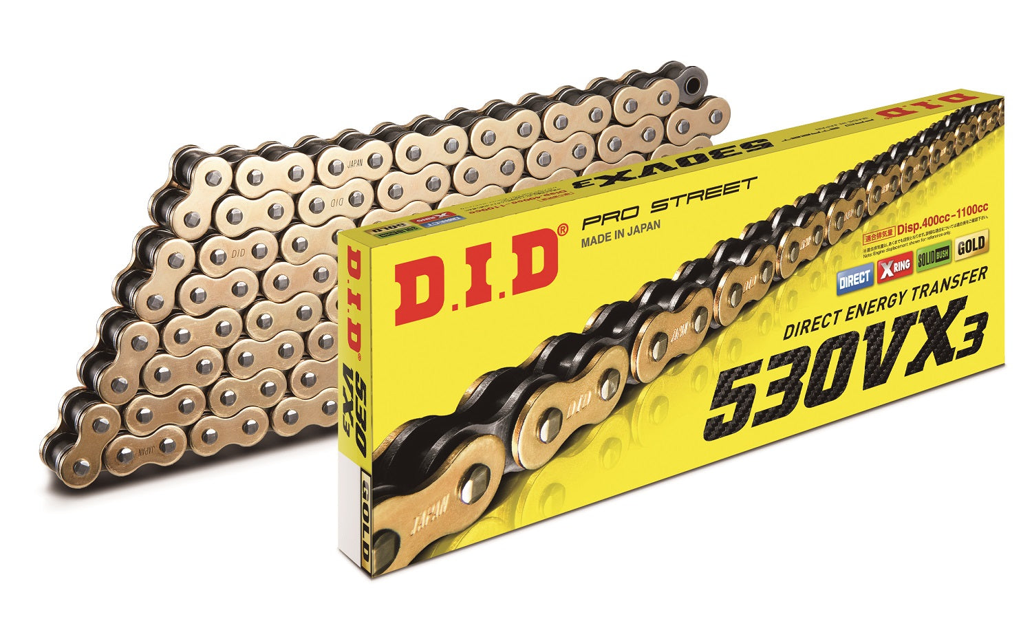 D.I.D 530VX3 G&B Ketju+Niittil. (ZJ)