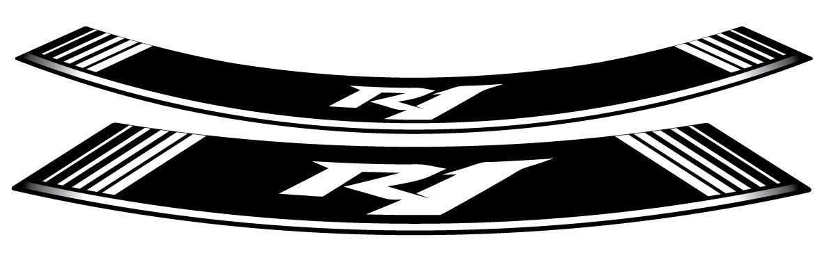 Puig Kit 8 Rim Strips R1 C/White