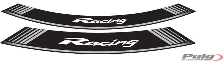 Puig Kit 8 Rim Strips Racing C/Silver