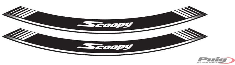 Puig Kit 8 Rim Strips Scoopy C/Silver