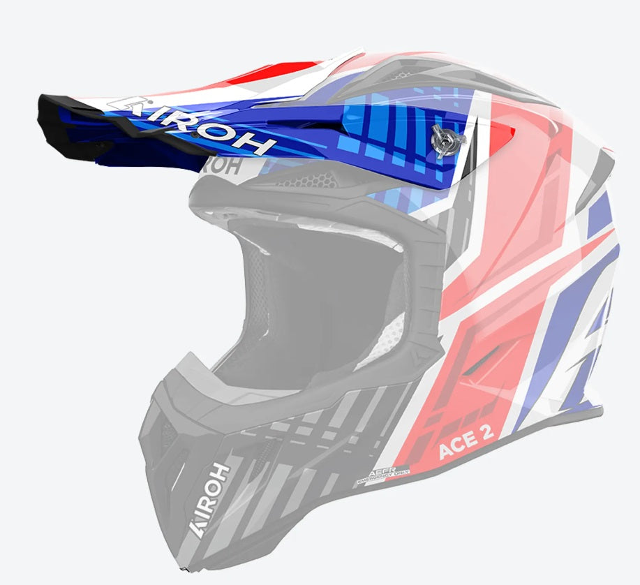 Airoh Aviator Ace 2 Peak Proud Blue/Red Gloss