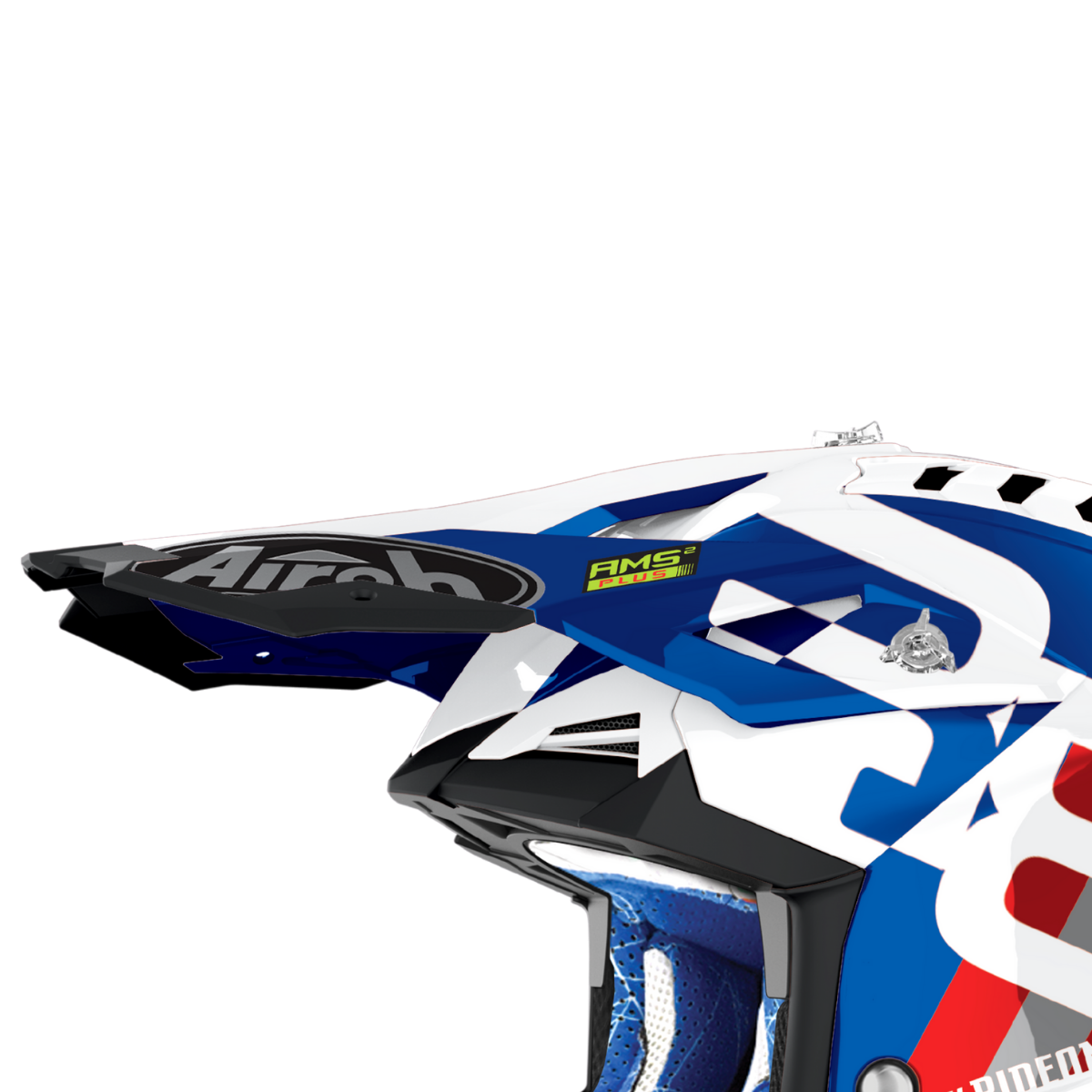 Airoh Aviator 3 Lippa Rainbow sininen/punainen