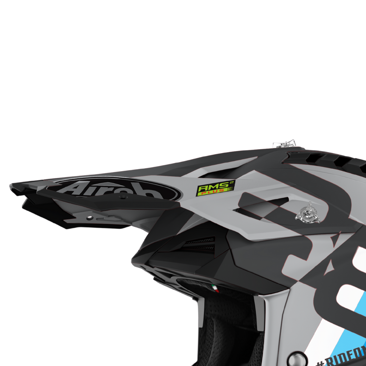 Airoh Aviator 3 Lippa Rainbow antrasiitti matta