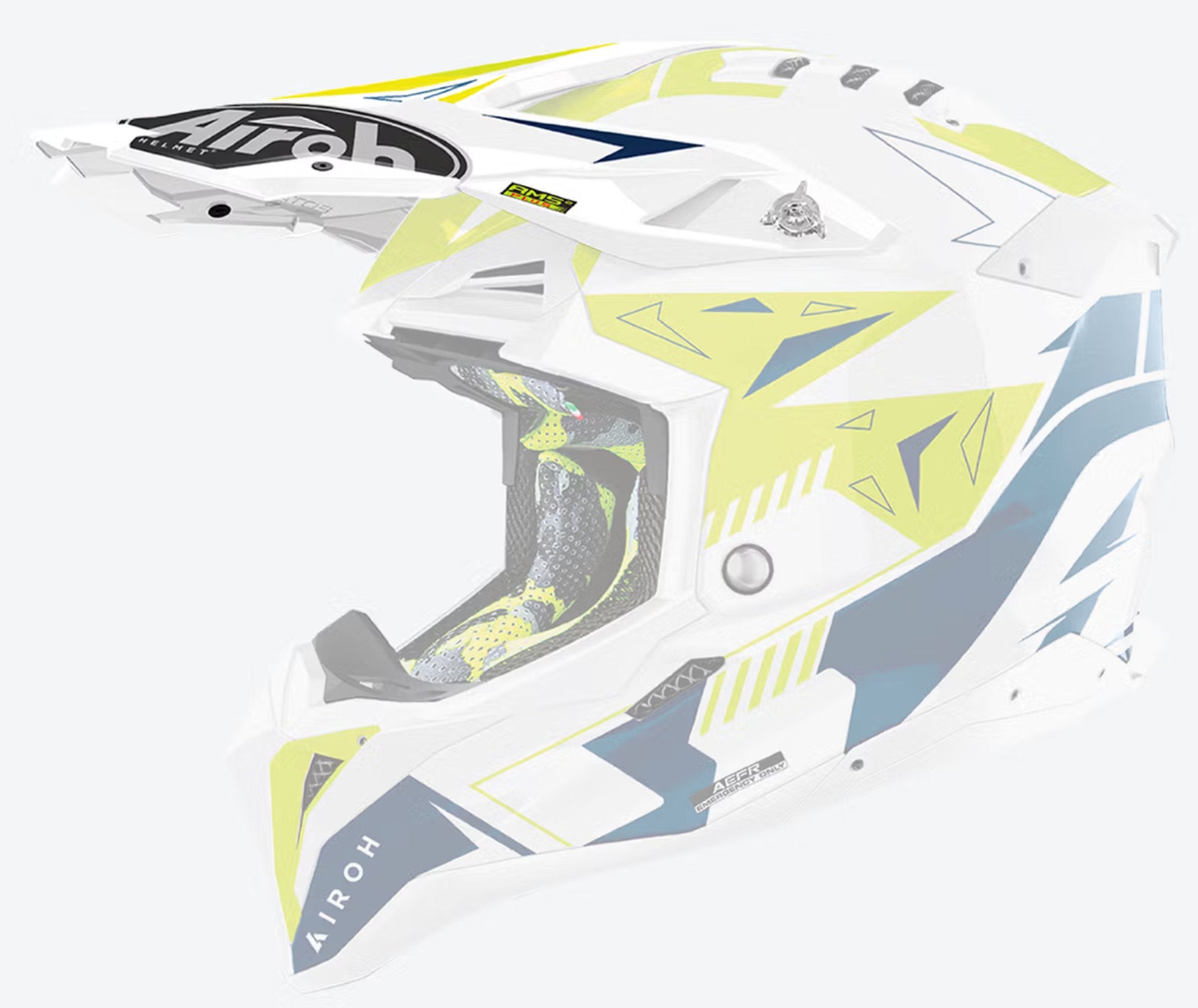 Airoh Aviator 3 Peak Spin Yellow/Blue Gloss