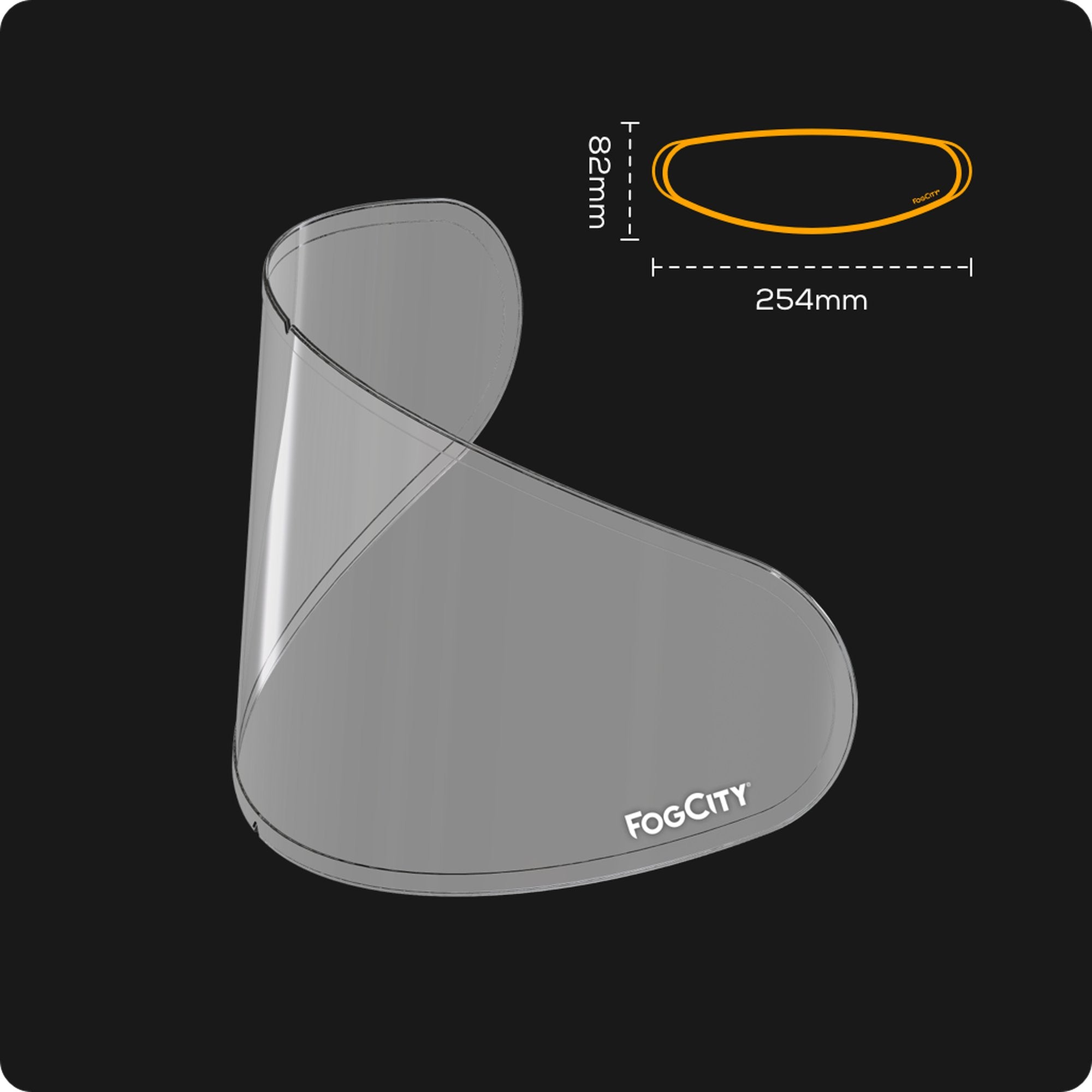 Pinlock FOGCITY Easy Universaali Full Face Small