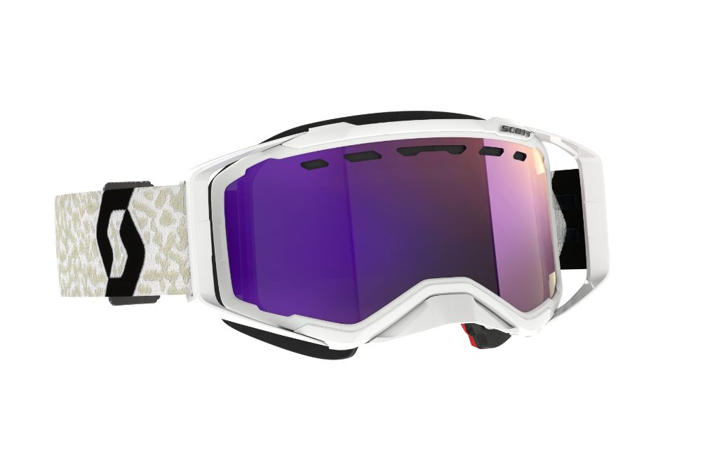 Scott Goggle Prospect Snow Cross white/black / enhancer purple chrome
