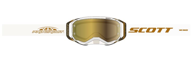 Scott Goggle Prospect Pro Circuit AMP Beige/Brown gold chrome works