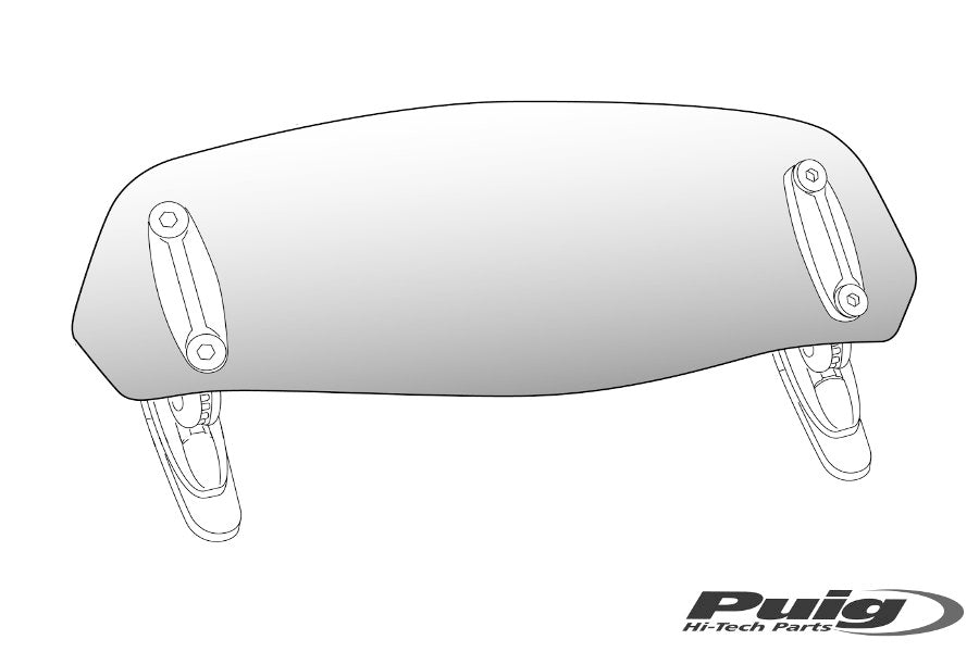 Puig Multiregulable Visor (Only Glass) Universal 230X90