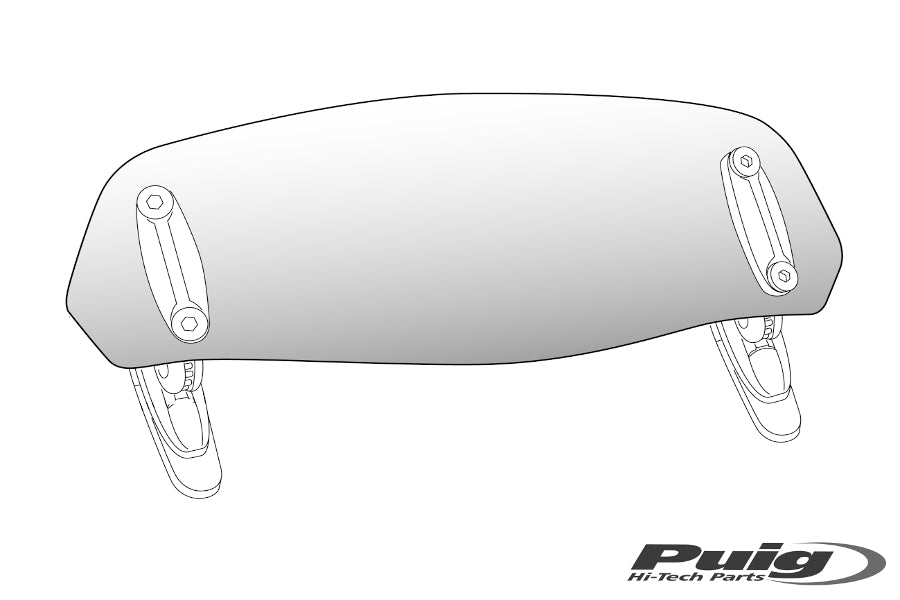 Puig Multiregulable Visor (Only Glass) Universal 325X10