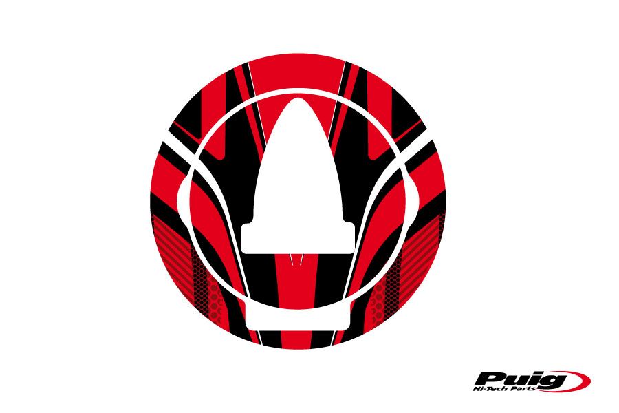 Puig Fuel Cap Cover Radical Aprilia C/Red
