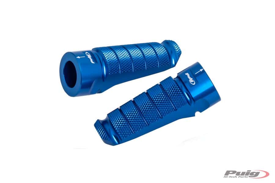 Puig Pair Footrests Hi-Tech Racing Right/Left C/Blue