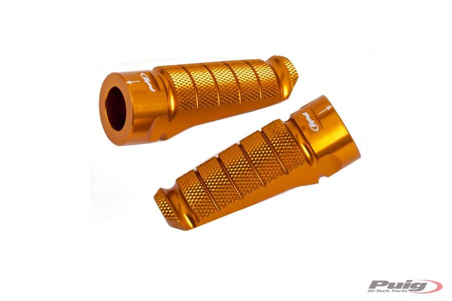 Puig Pair Footrests Hi-Tech Racing Right/Left C/Gold