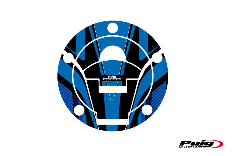 Puig Fuel Cap Cover Radical Ducati C/Blue
